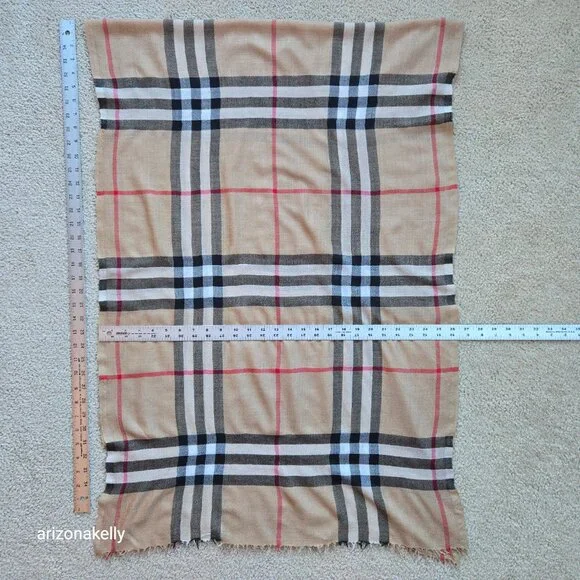 Burberry Wool Lightweight Vintage Classic Check - Picture 2 of 11